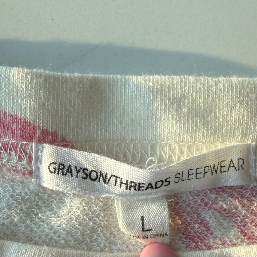 Grayson Threads Pink Lip Print Pajama Set - Picture 6 of 6